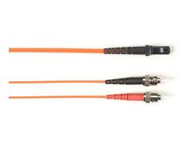 OM1 62.5/125 Multimode Fiber Optic Patch Cable - OFNR PVC, ST to MTRJ, Orange, 2