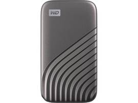 WD 500GB MY PASSPORT SSD PORTABLE EXTERNAL SOLID STATE DRIVE, GRAY