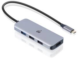 IOGEAR USB-C NANO DOCK PRO 8K SINGLE  DUAL 4K 2 HDMI 3 USB-A 13 INCH CABLE 100W PD PASSTHROUGH COMPACT  THUNDERBOLT 3 THUNDERBOLT 4 COMPATIBLE