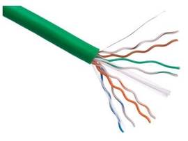 AXIOM CAT6 23AWG 4-PAIR SOLID CONDUCTOR 550MHZ BULK CABLE SPOOL 1000FT (GREEN)