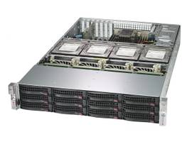 SUPERMICRO BLACK 2U SC829H LP CHASSIS W/ R. 1600W PWS