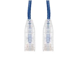 AddOn 7ft Blue CAT6 Slim PVC Ethernet Cable Snagless Clear-Claw RJ-45 M/M