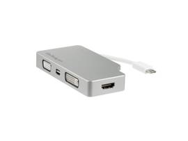 4-in-1 USB Type C multiport video adapter to one 4K HDMI (30Hz)/mini DisplayPort