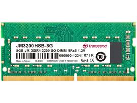 TRANSCEND 8G JM DDR4 3200MHZ SO-DIMM 1RX8 1GX8