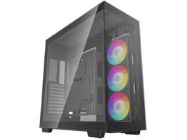 DEEPCOOL CH780 ATX+ PANORAMIC CASE, TEMPERED GLASS, 140MM ARGB FANS, BLACK