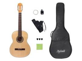 MONOPRICE IDYLLWILD BY MONOPRICE FULL-SIZE 4/4 SPRUCE TOP CLASSICAL NYLON STRING GUITAR WITH ACCESSORIES AND GIG BAG
