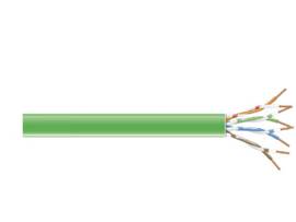 Black Box Connect CAT6 250 MHz Solid Bulk Cable - UTP, Plenum, Green, 1000-ft.