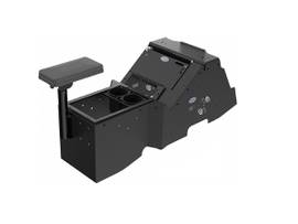 GAMBER KIT - 2021+ FORD F150 WIDE-TO-NARROW CONSOLE, PRINTER MOUNT W/ CUP HOLDER & TALL ARMREST (NEW FEB 2024)