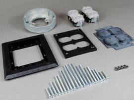 LEGRAND-WIREMOLD BLK POLY DBL DPLX ACTV UN