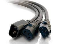 C2G 6FT 1 TO 2 POWER SPLITTER (C14 TO 2 C13)