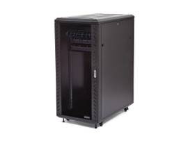 STARTECH 4-POST 25U 19 SERVER RACK ENCLOSURE W/ ADJUSTABLE MOUNTING DEPTH - EIA