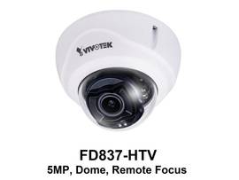 VIVOTEK VORTEX PREM. 5MP IP66 REMOTE FOCUS AI DOME, W/ 1-YR LICENSE