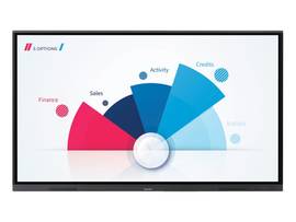SHARP 4K 86 AQUOS BOARD INTERACTIVE DISPLAY SYSTEM WITH 20 POINT IR UP TO 4 USERS BUILT IN SOC OPS COMPLIANT SLOT WIRELESS LED DIRECT BACKLIGHT.