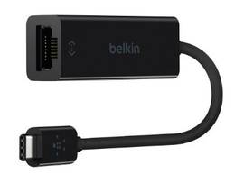 BELKIN ADAPTER, USB-C TO GIGABIT ETHERNET,BLK
