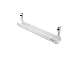 STARTECH UNDER DESK CABLE MANAGEMENT TRAY, LENGTH ADJUSTABLE CABLE ORGANIZER, CLAMP-ON INSTALLATION, NO DRILLING REQUIRED, POWER BAR HOLDER, WHITE