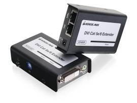 IOGEAR EXTNDR W/STEREO AUD DVI-D CAT 5E/6