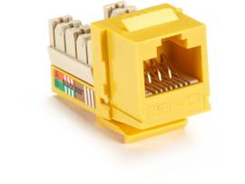 BLACK BOX CORP CAT5E UNSHIELDED RJ45 KEYSTONE JACK YL