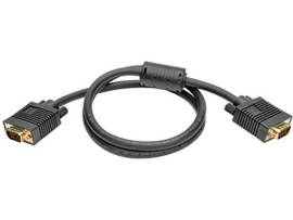 Tripp Lite series VGA High-Resolution RGB Coaxial Cable (HD15 M/M), 3 ft. (0.91