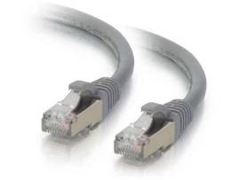 C2G 35FT CAT6 SNAGLESS STP CABLE-GRY