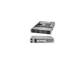 SUPERMICRO BLACK 2U SC826B LP CHASSIS W/ 1 SAS3 REDUNDANT 1200W PWS