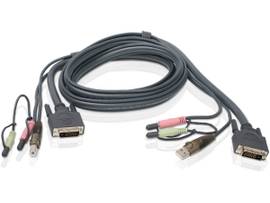 IOGEAR CBL6FT 2M DUAL LINK DVI-D USB 2.0 KVM