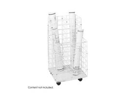 SAFCO ROLL FILE WIRE 4 TUBE WHT