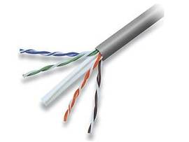 BELKIN CAT6 SOLID BULK CBL 4PR 24AWG 1000 GRAY