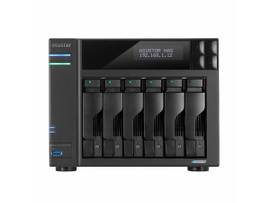ASUSTOR LOCKERSTOR 6 G 2 AS6706T 6 BAY NAS, QUAD-CORE 2.0GHZ, DUAL 2.5GBE PRTS, 8GB RAM DDR4, FOUR M.2 SSD SLOTS (DISKLESS)