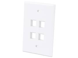 FLUSH MOUNT 4-OUTLET WHITE