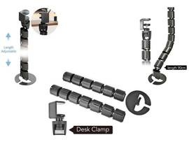 UNDER DESK SPINE CABLE 90 CM, BLACK