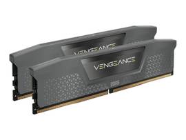 CORSAIR DDR5, 6000MT/S 32GB 2X16GB DIMM, UNBUFFERED, 30-36-36-76, STD PMIC, AMD EXPO, VENGEANCE DDR5 GREY HEATSPREADER, BLACK PCB, 1.4V