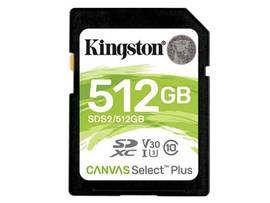 KINGSTON 512GB SDXC CANVAS 100R C10 UHS-I U1 V10