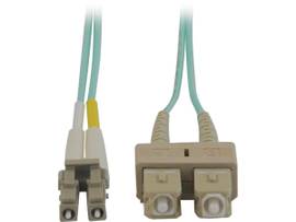 TRIPP LITE 10GMUL DUP50/125LSZH AQ FIB CBL LC/SC 15