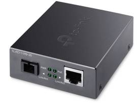 TP-LINK BI-DIRECTIONAL FIBER CONVERTER WITH 1-PORT POE