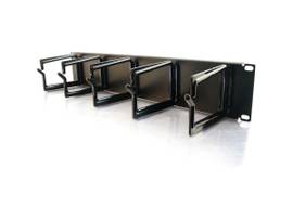 LEGRAND-ORTRONICS 2U CBL MGMT PANEL W/5 D-RINGS