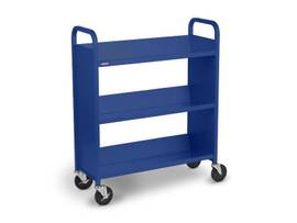 BRETFORD BOOK/UTIL TRUCK 3-SLANT SHLF SINGLE