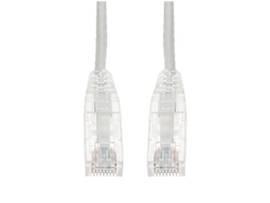 1ft RJ-45 (Male) to RJ-45 (Male) Straight White Cat6 Slim UTP PVC Copper Patch C