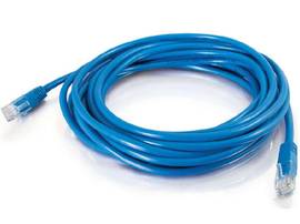 C2G 65FT CAT5E MOLDED SOLID UTP CABLE-BLUE