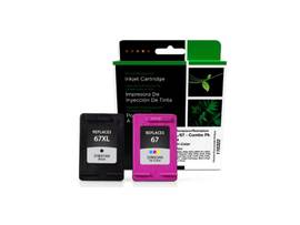CLOVER IMAGING REMANUFACTURED BLACK HIGH YIELD, TRI-COLOR INK CARTRIDGES FOR HP 67XL/67 (3YP30AN) 2-PACK