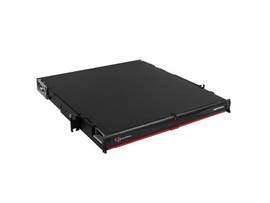 SIEMON FIBER, ENCLOSURE, LIGHTVERSE PRO, RACK MOUNT, 1U, SLIDING ACCESS, 4 OPENINGS, BLACK