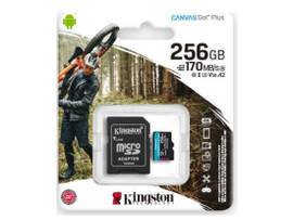 KINGSTON 256GB MICROSDXC 170R A2 U3 V30 CRD+ADP