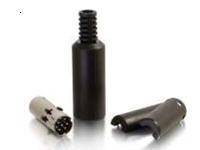 C2G 8-PIN MINI DIN MALE - BLACK BOOT