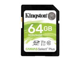 KINGSTON 64GB CANVAS REACT PLUS SDXC UHSII 300R/260W U3/V90/4K/8K (CAN RETAIL)