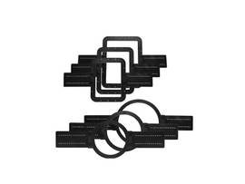 CRESTRON NEW-CONSTRUCTION SPEAKER TEMPLATES FOR SAROS 6.5 IN-CEILING SPEAKERS, FLAT, 10 PACK