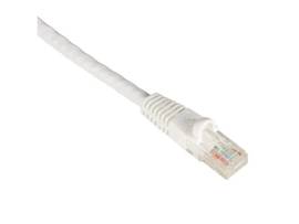 GigaTrue CAT6 Component 550-MHz Patch Cable Molded Boots Straight-Pinned White 1