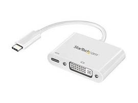 USB-C (DP 1.2 Alt Mode HBR2) to DVI-D video display adapter with 60W Power Deliv