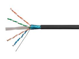 MONOPRICE CAT6A ETHERNET BULK CABLE - SOLID_ 550MHZ_ F/UTP_ CMR_ RISER RATED_ PURE BARE COPPER WIRE_ 10G_ 23AWG_ 500FT_ BLACK (UL) (TAA)