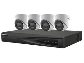 HIKVISION 4 X 4 MP COLORVU TURRET IPC1 X 4-CH 4K POE NVR