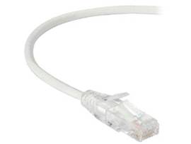BLACK BOX CORP SLIM-NET CAT6A PATCH CABLE WHITE 2FT