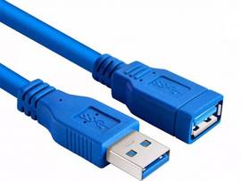 AXIOM USB 3.0 TYPE-A TO USB TYPE-A EXTENSION CABLE OVER-MOLD TYPE M/F 6FT